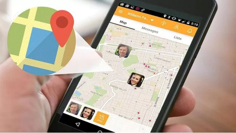 Bản đồ GPS trên điện thoại giúp theo dõi đội ngũ và tối ưu lịch di chuyển