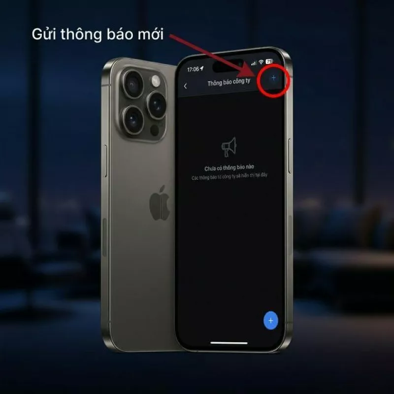 Tạo thông báo mới trên ứng dụng để giao việc nhanh cho nhân viên